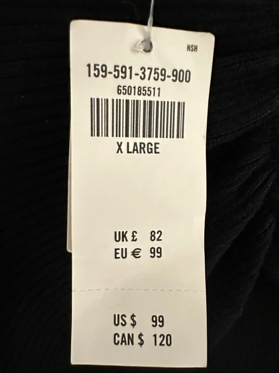 Abercrombie & Fitch Black Ribbed Cutout Midi Sweater Dress - Picture 5 of 5